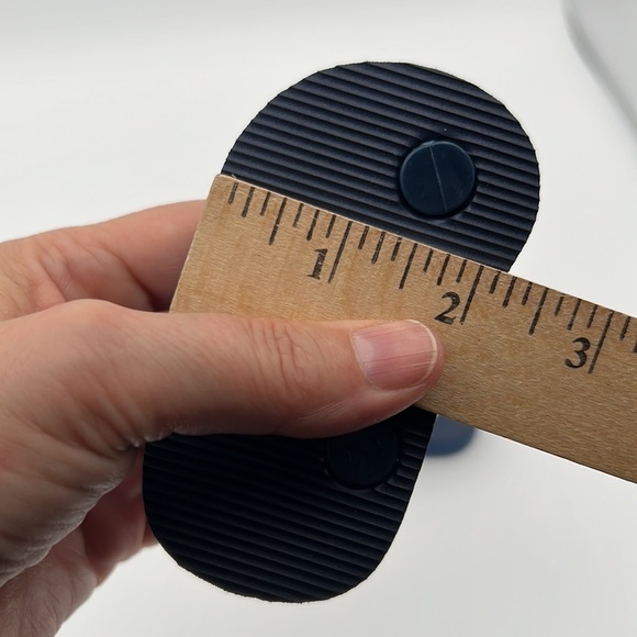 New! Old Navy navy blue thong toe baby flip flops with ankle strap size 2 - Picture 7 of 7